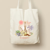 Tote Bag personnalisé , Modèle Farniente à la plage