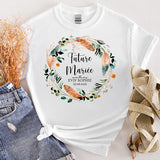 Tee-Shirt personnalisé - Coupe ample unisexe pour EVJF – 11 Couleurs au Choix - Modèle Boho Vert