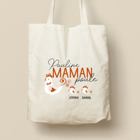 Tote Bag personnalisé, Modèle Maman Poule