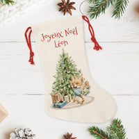 Chaussette de Noël personnalisée, Petit Renard