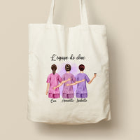 Tote Bag personnalisé, Modèle Personnel Soignant Homme et ou Femme