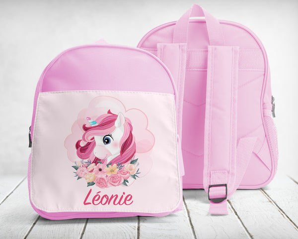 Cartable enfant bleu, rouge ou rose, maternelle-sport, à