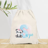 Sac à dos Personnalisé pour Maternelle, sac à doudou, affaires d'école ou sport, Modèle Panda Alpha