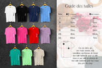 Tee-Shirt personnalisé - Coupe ample unisexe pour EVJF – 11 Couleurs au Choix - Modèle Moka
