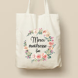 Tote Bag personnalisé, Modèle Roses de printemps