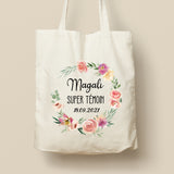 Tote Bag personnalisé, Modèle Bouquet de printemps