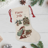 Chaussette de Noël personnalisée, Santa is coming