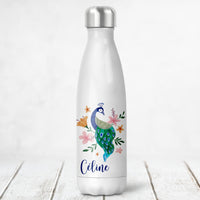 Bouteille isotherme personnalisée, Modèle Paon
